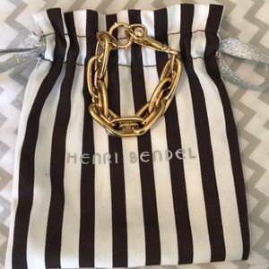 Henri Bendel goldtone chain link bracelet